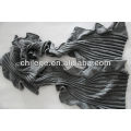 Ruffle Cashmere Knitting Scarf